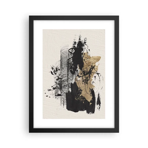 Poster in black frame - Composition With Passion - 30x40 cm