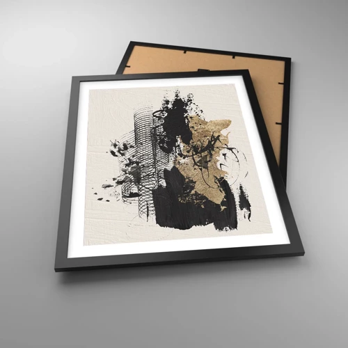 Poster in black frame - Composition With Passion - 40x50 cm