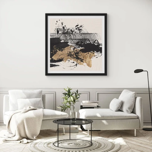 Poster in black frame - Composition With Passion - 50x50 cm