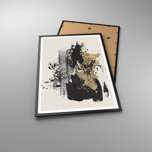 Poster in black frame - Composition With Passion - 61x91 cm