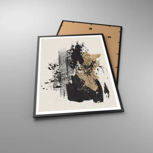 Poster in black frame - Composition With Passion - 70x100 cm