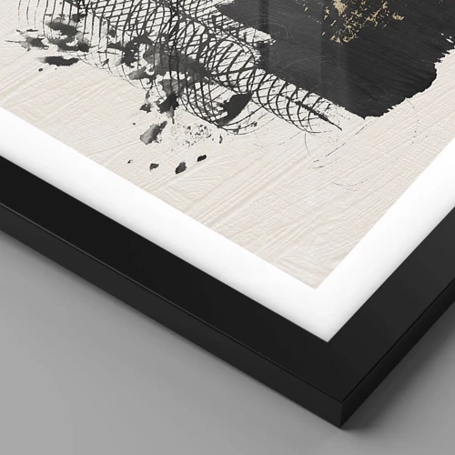 Poster in black frame - Composition With Passion - 70x100 cm