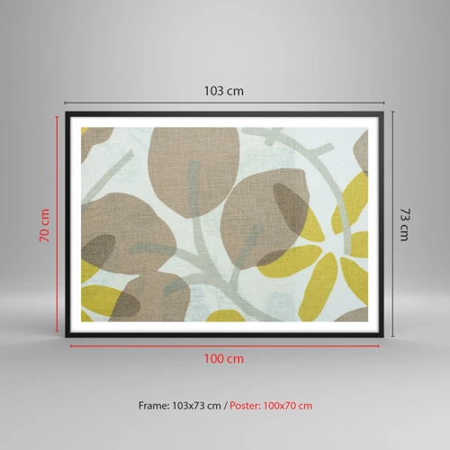 Poster in black frame - Composition in Full Sunlight - 100x70 cm