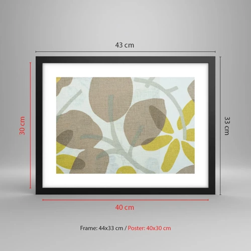 Poster in black frame - Composition in Full Sunlight - 40x30 cm