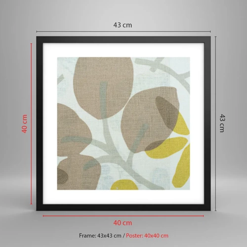 Poster in black frame - Composition in Full Sunlight - 40x40 cm