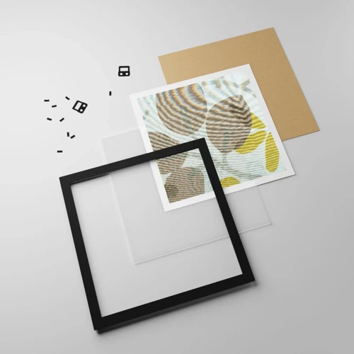 Poster in black frame - Composition in Full Sunlight - 50x50 cm