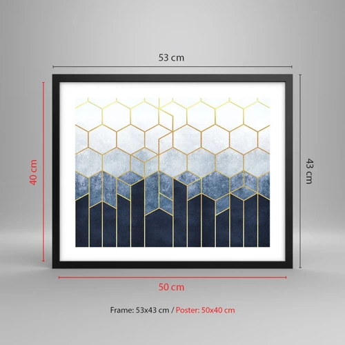 Poster in black frame - Composition in Syncopated Rhythm - 50x40 cm