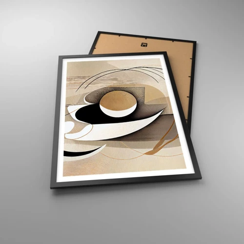 Poster in black frame - Composition -the Heart of Things - 50x70 cm