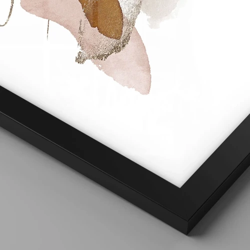 Poster in black frame - Composition with Wings - 30x30 cm