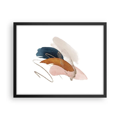 Poster in black frame - Composition with Wings - 50x40 cm