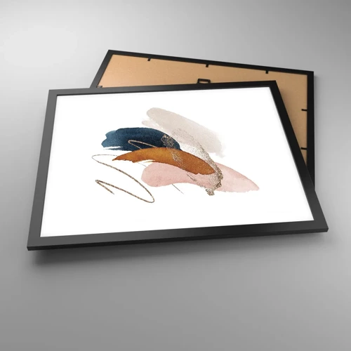 Poster in black frame - Composition with Wings - 50x40 cm