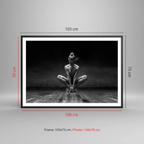 Poster in black frame - Concentration of Dancing Energy - 100x70 cm