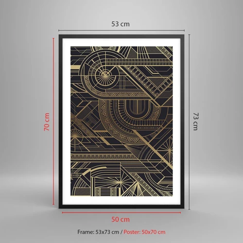 Poster in black frame - Concepts, Ideas, Plans - 50x70 cm