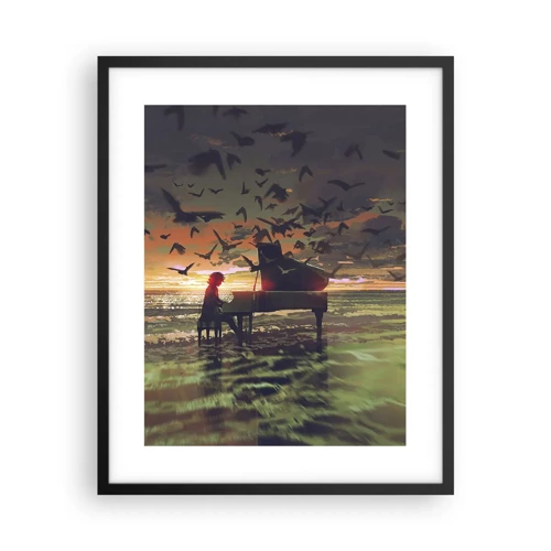 Poster in black frame - Concert for Piano and Waves - 40x50 cm