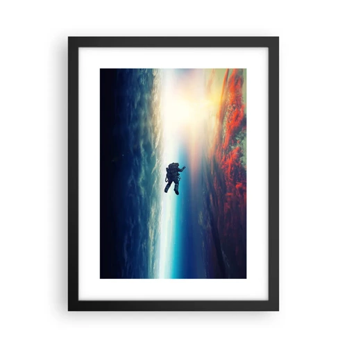 Poster in black frame - Confronting the Universe - 30x40 cm