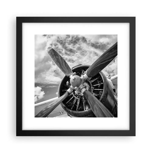 Poster in black frame - Conquerer of the Skies - 30x30 cm