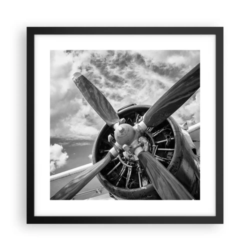 Poster in black frame - Conquerer of the Skies - 40x40 cm