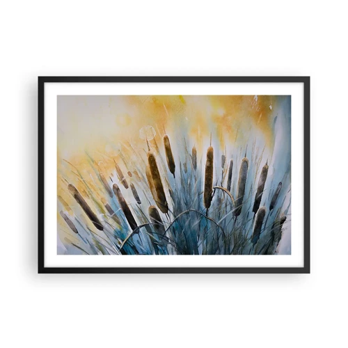 Poster in black frame - Coolness of Water, Heat of the Sun - 70x50 cm