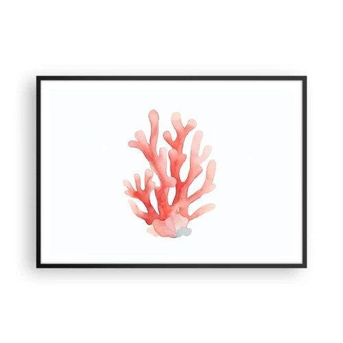 Poster in black frame - Coral Colour Colars - 100x70 cm