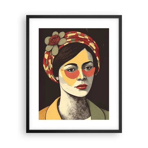 Poster in black frame - Coral Lady - 40x50 cm