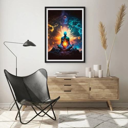 Poster in black frame - Cosmic Calm - 30x40 cm