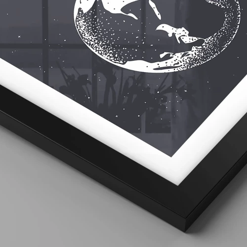 Poster in black frame - Cosmic Love Story - 30x40 cm