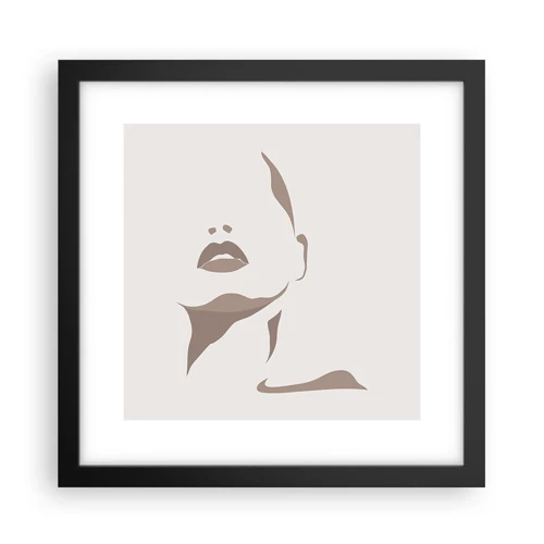 Poster in black frame - Created with Light and Shadow - 30x30 cm