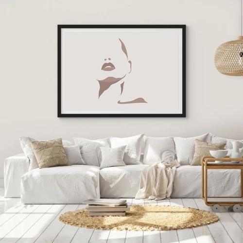 Poster in black frame - Created with Light and Shadow - 91x61 cm