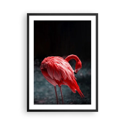 Poster in black frame - Crimson Poem of Nature - 50x70 cm