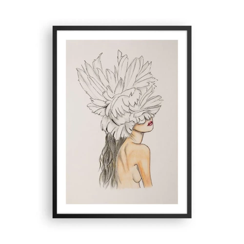 Poster in black frame - Crowned Beauty - 50x70 cm