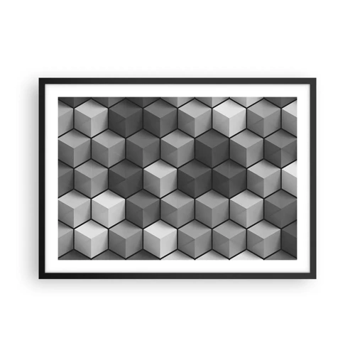 Poster in black frame - Cubist Jigsaw - 70x50 cm