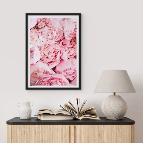 Poster in black frame - Cuddly and Fragrant - 50x70 cm