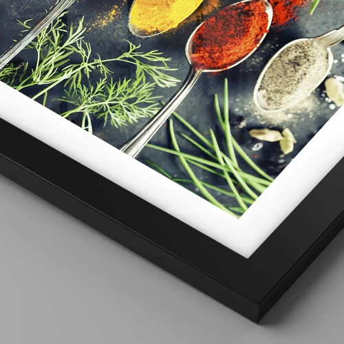 Poster in black frame - Culinary Magic - 100x70 cm