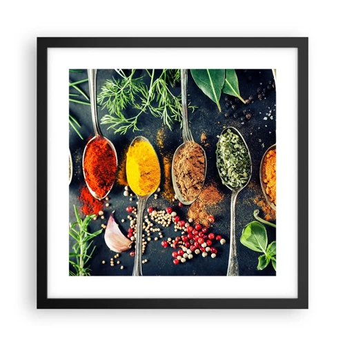 Poster in black frame - Culinary Magic - 40x40 cm