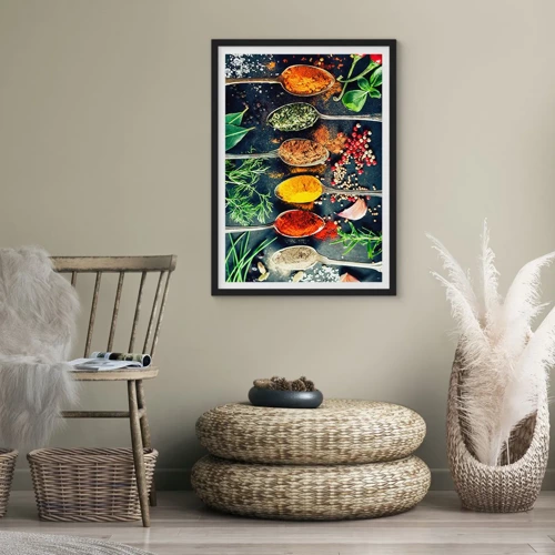 Poster in black frame - Culinary Magic - 70x100 cm