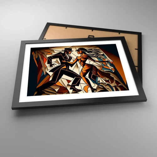 Poster in black frame - Dance of Passion  - 40x30 cm