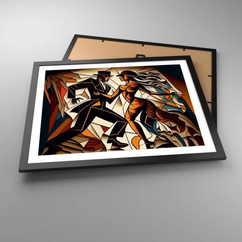 Poster in black frame - Dance of Passion  - 50x40 cm