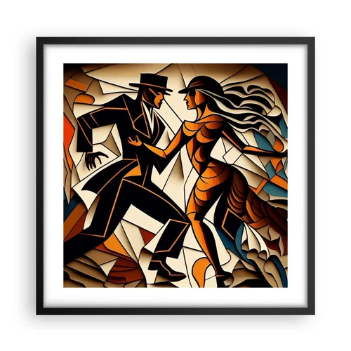 Poster in black frame - Dance of Passion  - 50x50 cm