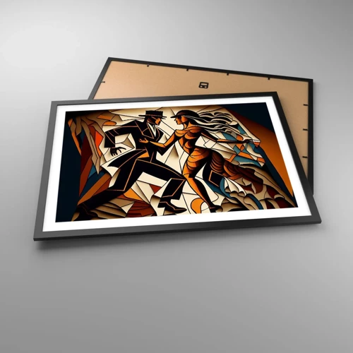 Poster in black frame - Dance of Passion  - 70x50 cm