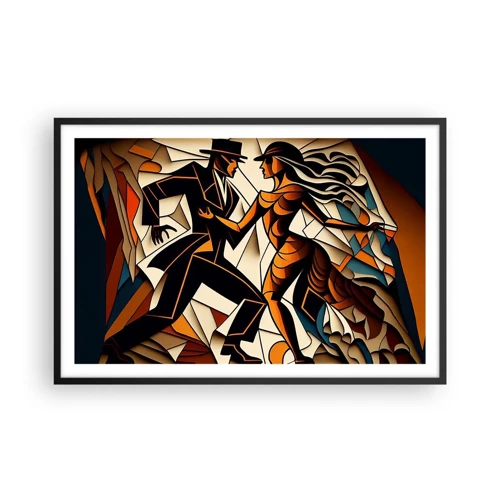 Poster in black frame - Dance of Passion  - 91x61 cm