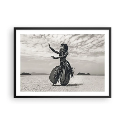 Poster in black frame - Dance of Southern Islands - 70x50 cm