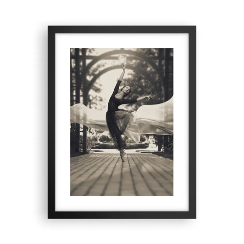 Poster in black frame - Dance of the Garden Spirit - 30x40 cm