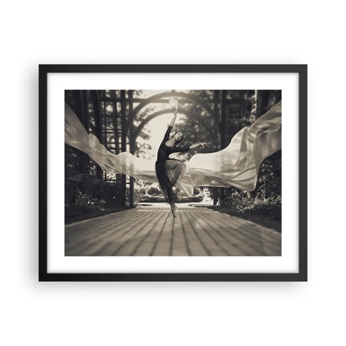 Poster in black frame - Dance of the Garden Spirit - 50x40 cm