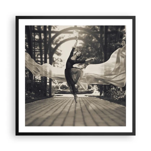 Poster in black frame - Dance of the Garden Spirit - 60x60 cm