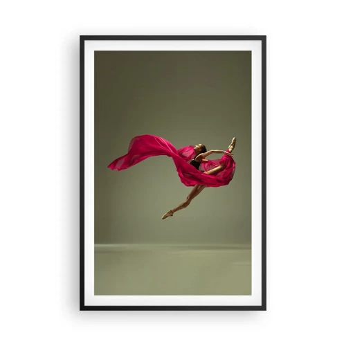 Poster in black frame - Dancing Flame - 61x91 cm