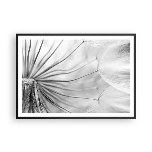 Poster in black frame - Dandelion Kites - 100x70 cm