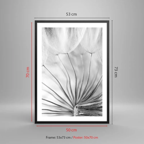 Poster in black frame - Dandelion Kites - 50x70 cm