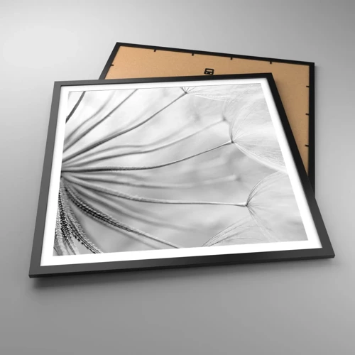 Poster in black frame - Dandelion Kites - 60x60 cm