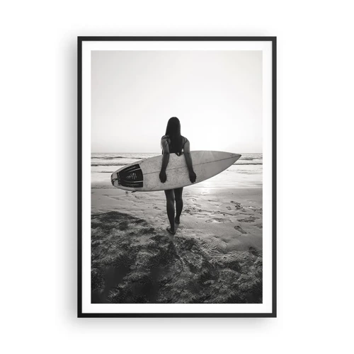 Poster in black frame - Daughter of Sea Wave - 70x100 cm