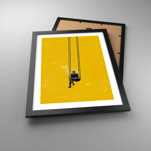 Poster in black frame - Day as a Any Other - 30x40 cm